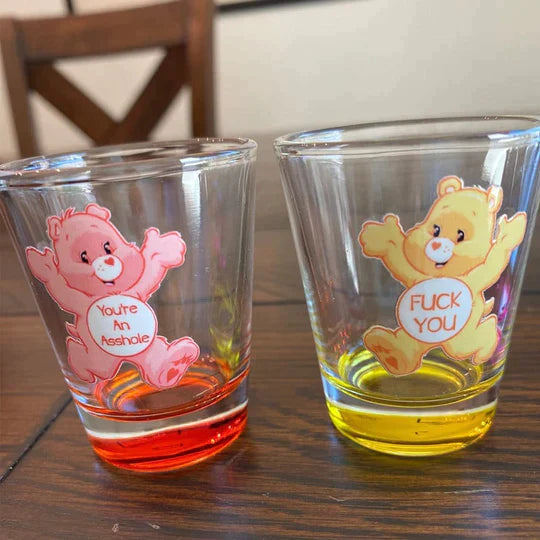 Swear Bears Shot Glasses (Set Of 6)