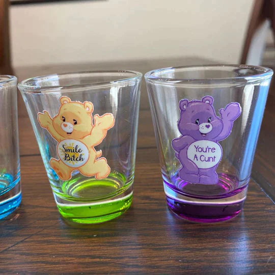 Swear Bears Shot Glasses (Set Of 6)