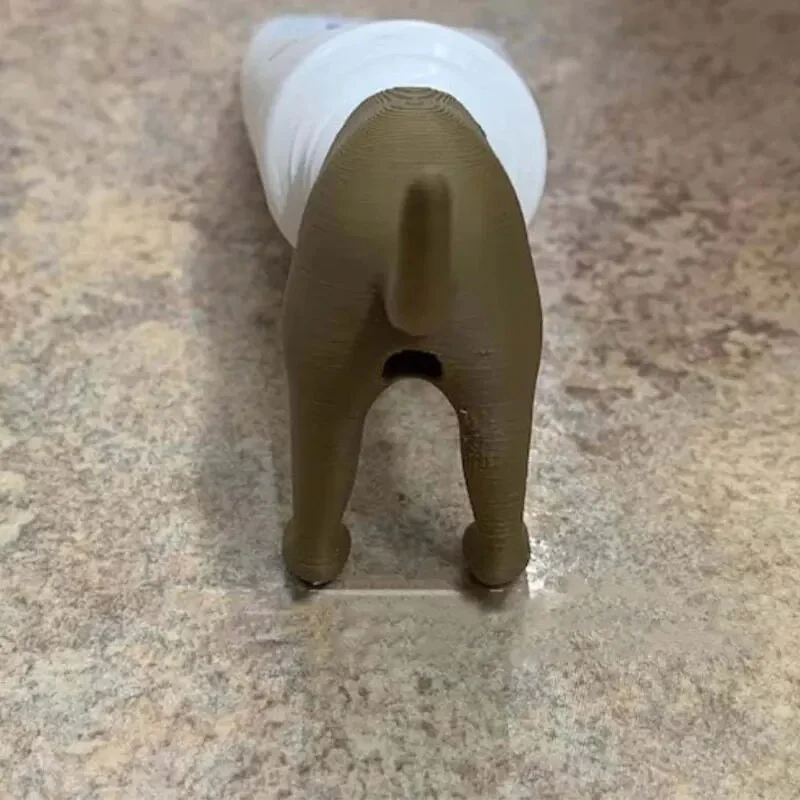 Pooping Dog Butt Toothpaste Topper