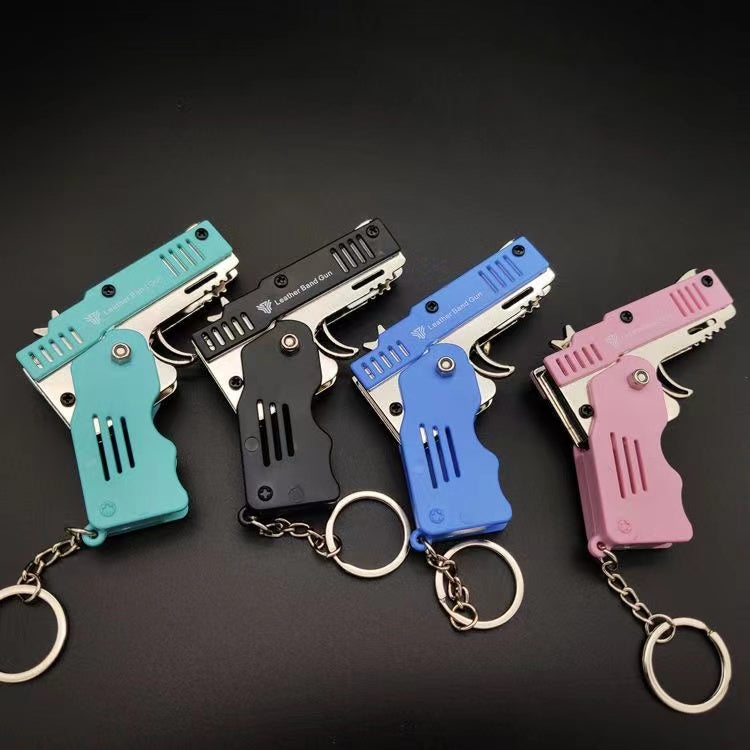 Rubber Band Gun Keychain