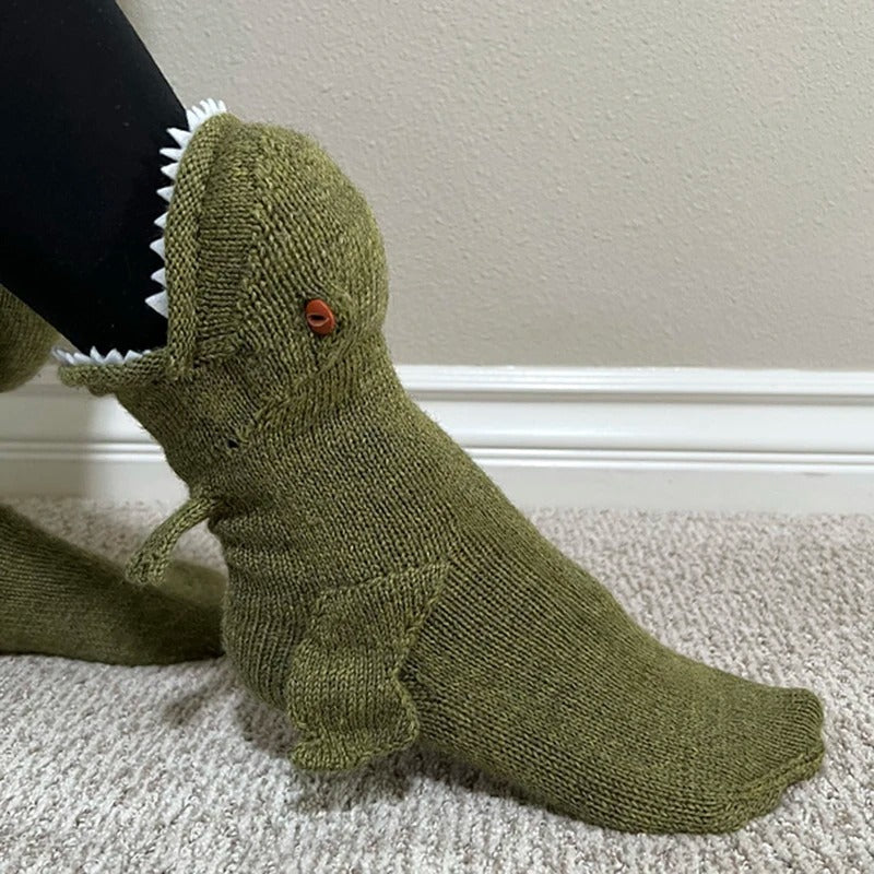 Dino Knitted Socks