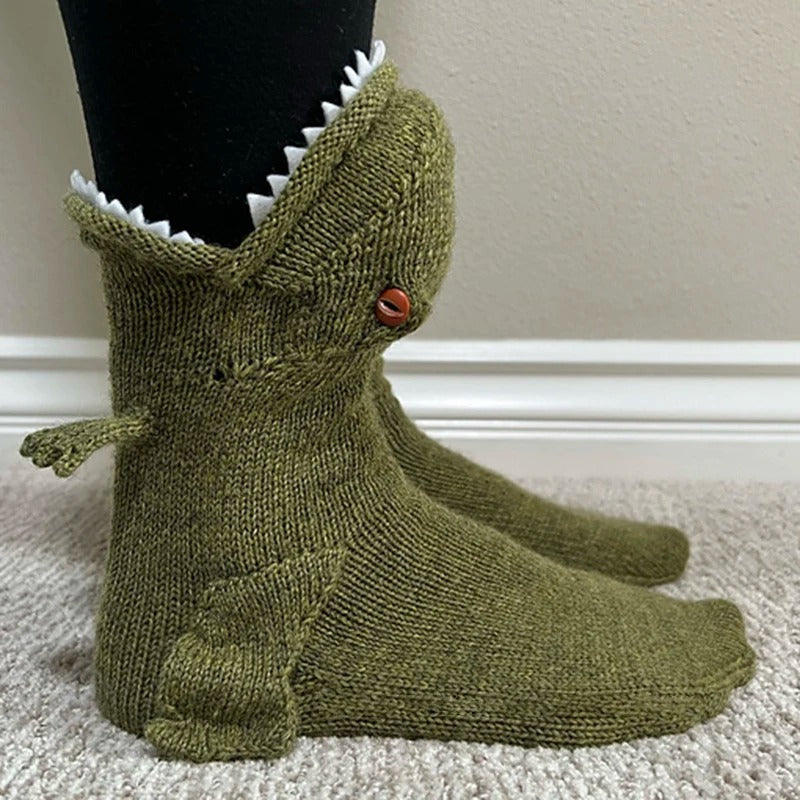 Dino Knitted Socks