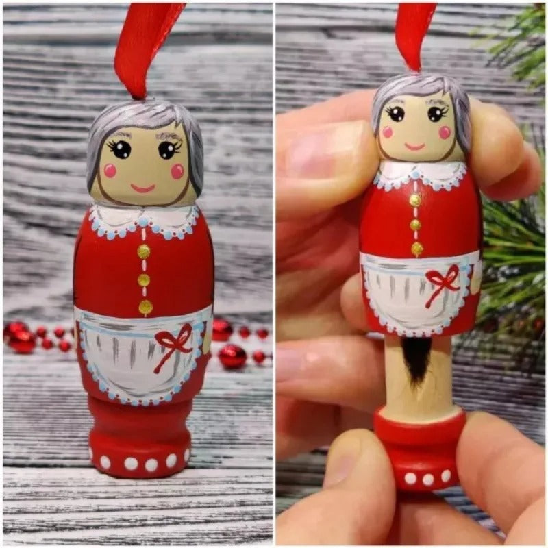 Naughty Santa Ornament