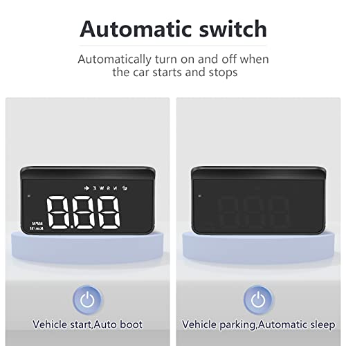 Heads Up Display Digital GPS Speedometer