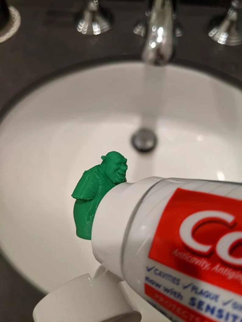 Baby Yoda & Shrek Toothpaste Topper