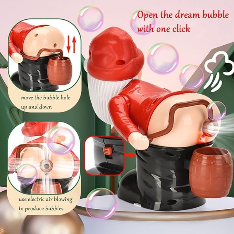 Funny Santa Bubble Machine