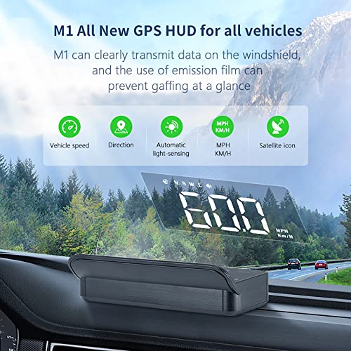 Heads Up Display Digital GPS Speedometer