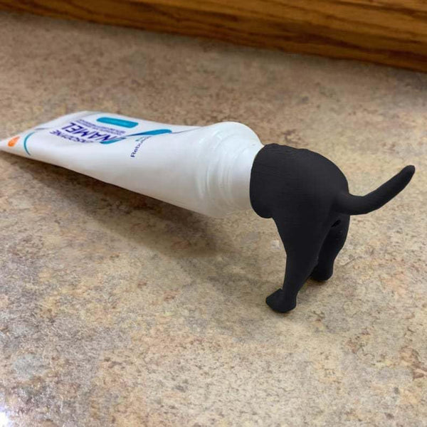 Pooping Dog Butt Toothpaste Topper