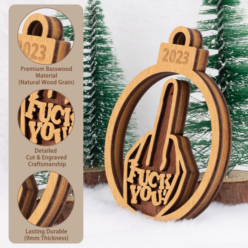 F*ck You 2023 Christmas Ornaments