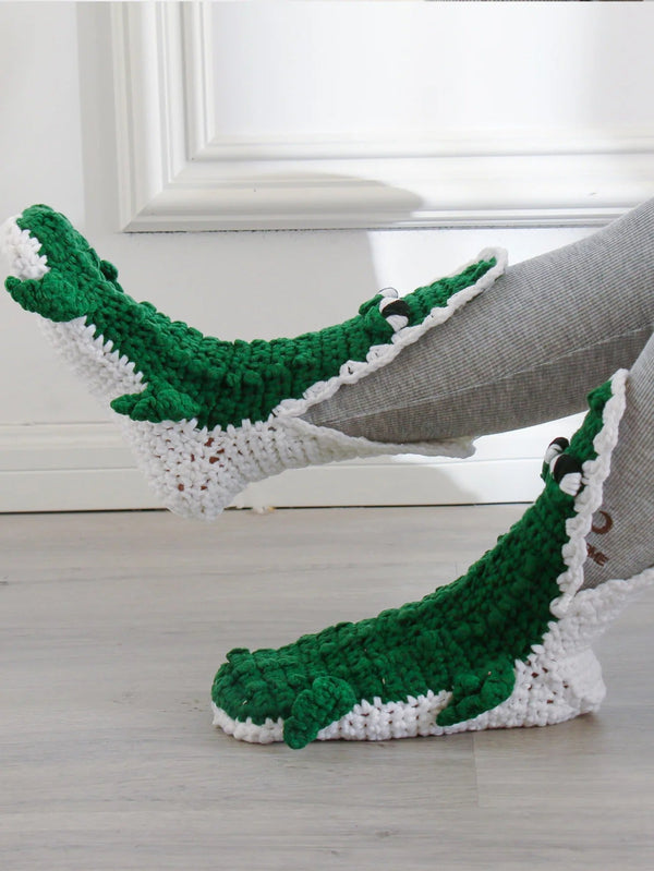 Crocodile Knitted Socks