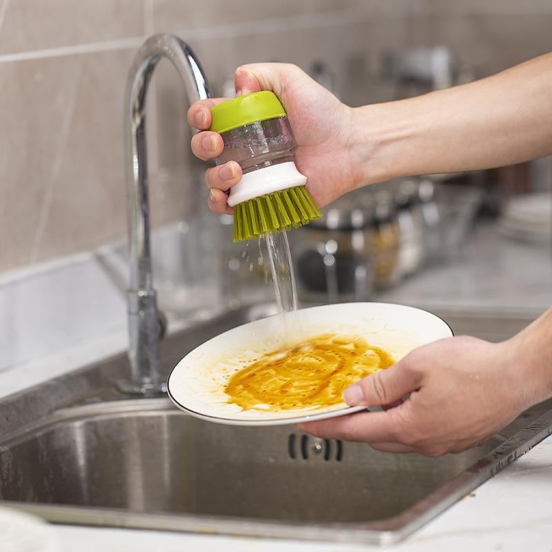 Soap Dispensing Cleaning Brush