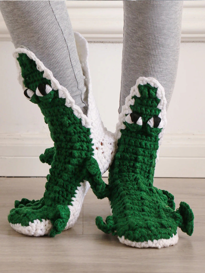 Crocodile Knitted Socks