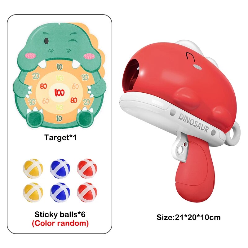 Dinosaur Sticky Ball Gun Dartboard