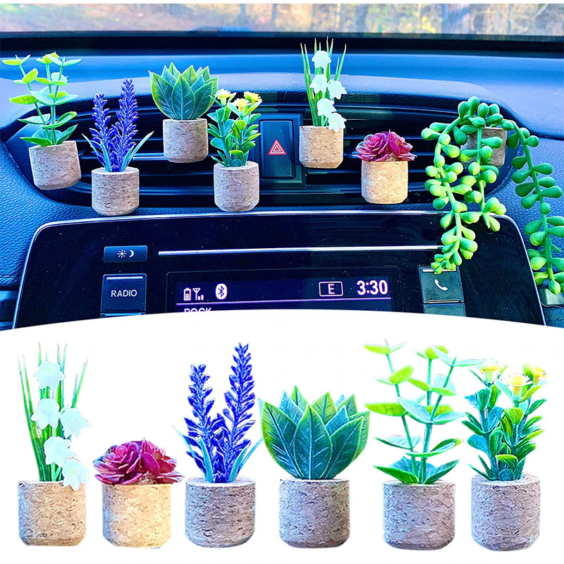 Succulent Air Freshener Vent Clips