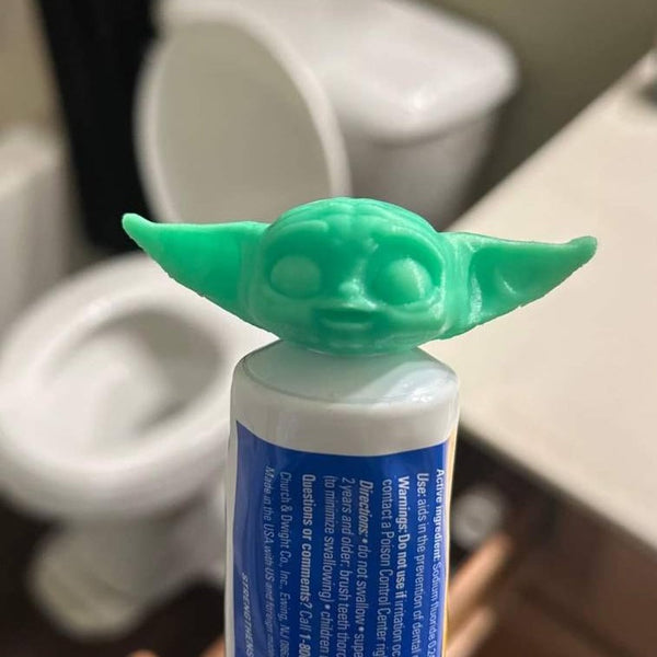 Baby Yoda & Shrek Toothpaste Topper