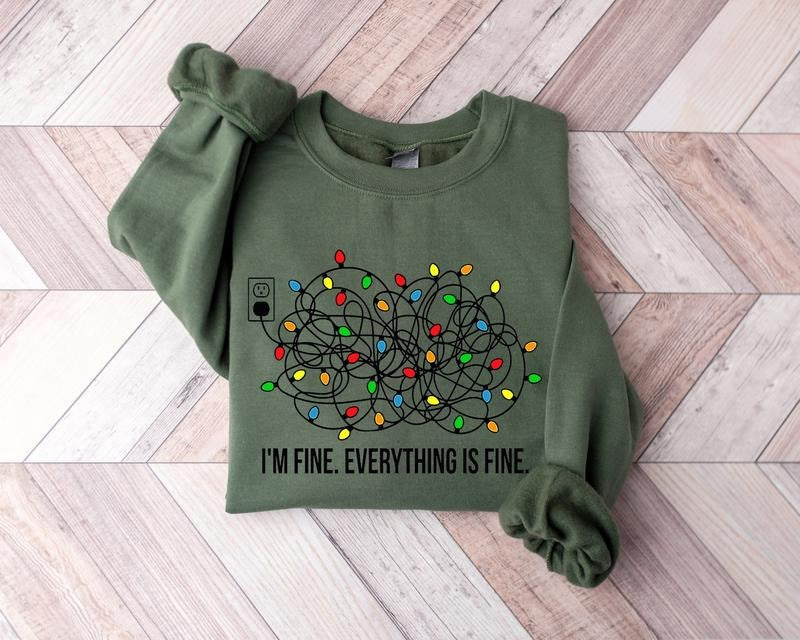 Everything is Fine Christmas Sweater