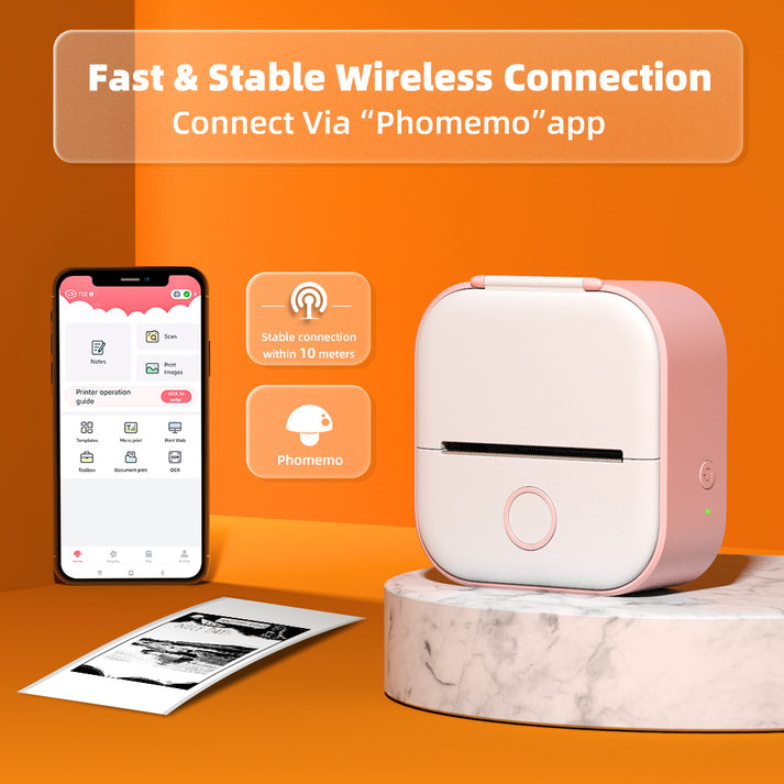 Wireless Inkless Mini Printer