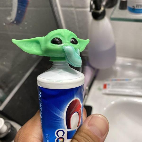 Baby Yoda & Shrek Toothpaste Topper