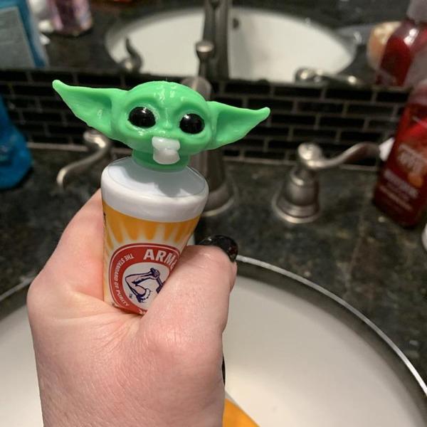 Baby Yoda & Shrek Toothpaste Topper