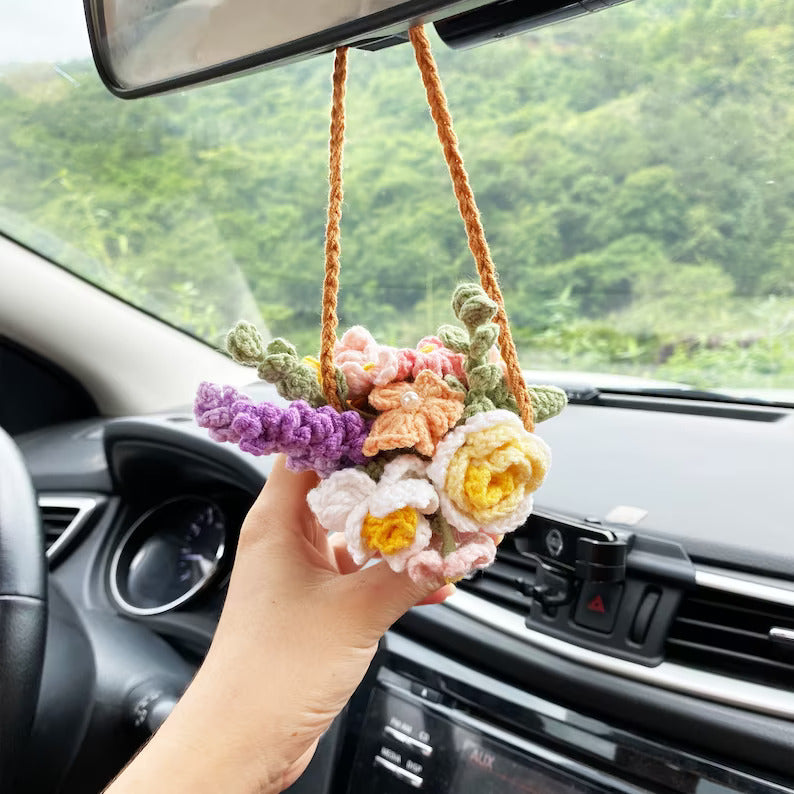 Hanging Crochet Succulent