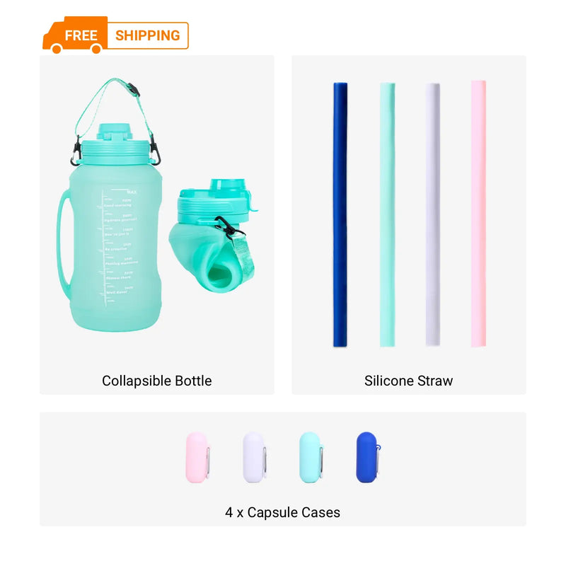 Collapsible Large Capacity Travel Water Bottle