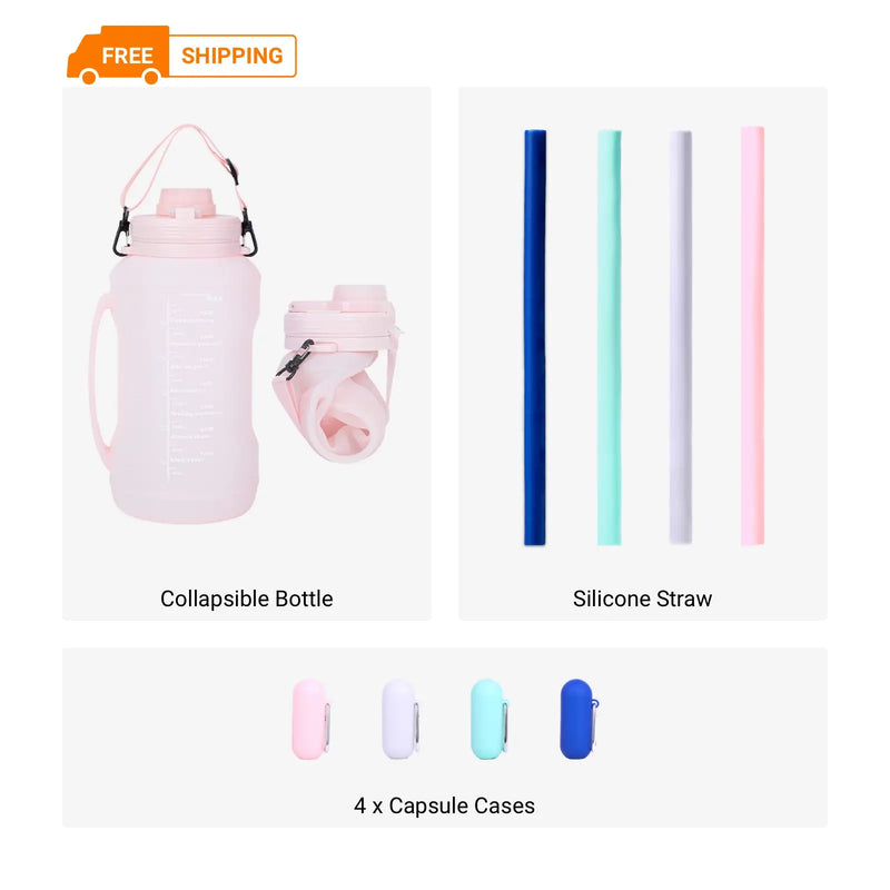 Collapsible Large Capacity Travel Water Bottle