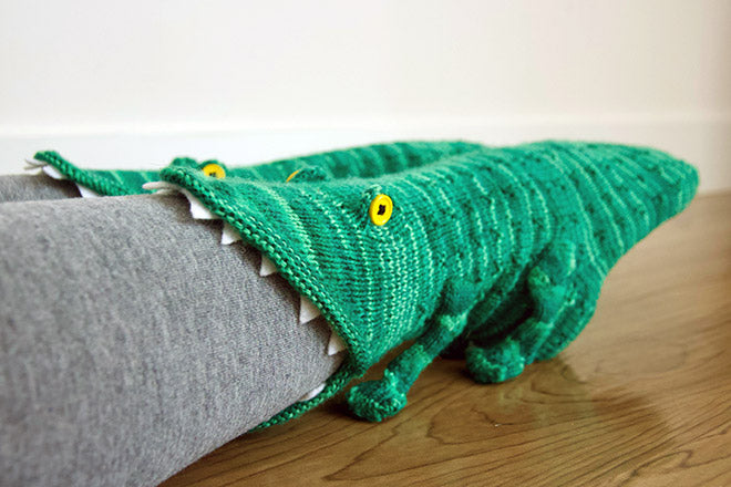 Crocodile Knitted Socks