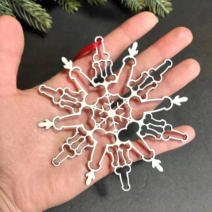 Funny P*nis Snowflake Ornament