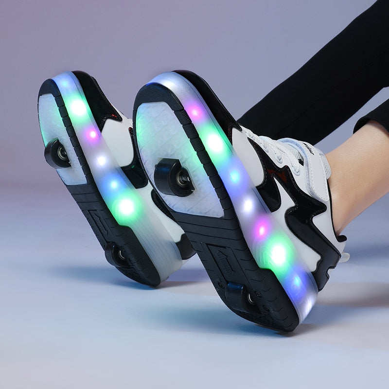 Womens LED Roller Sneakers