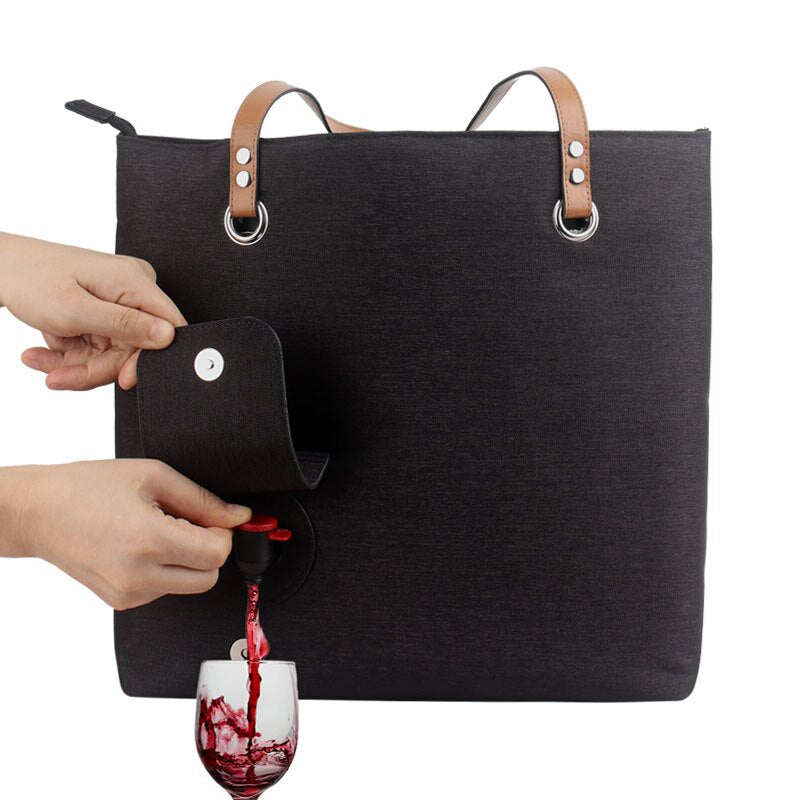 Fashionable Wine Tote Bag