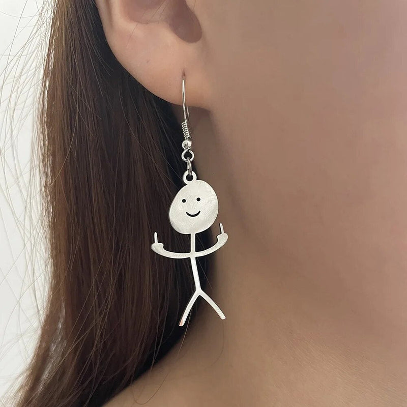 Middle Finger Earrings