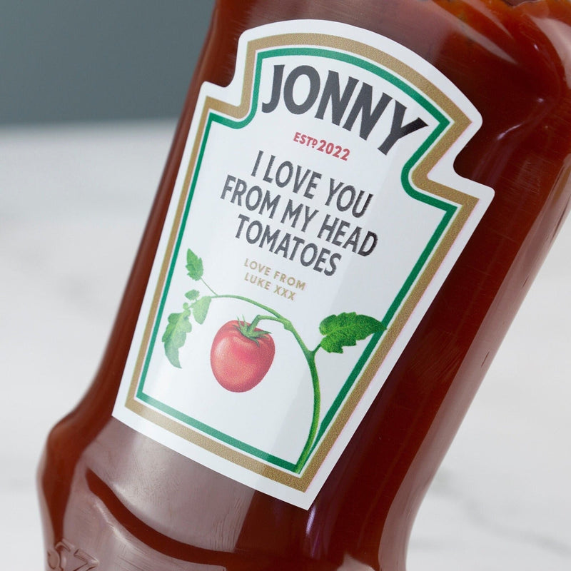 Personalized Ketchup Label (Enter Details Below)