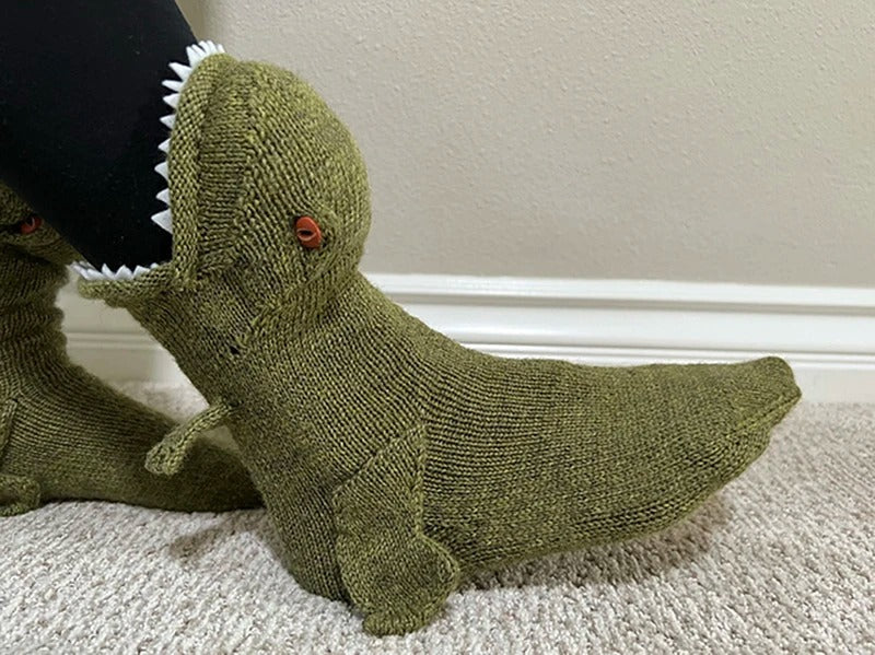 Dino Knitted Socks