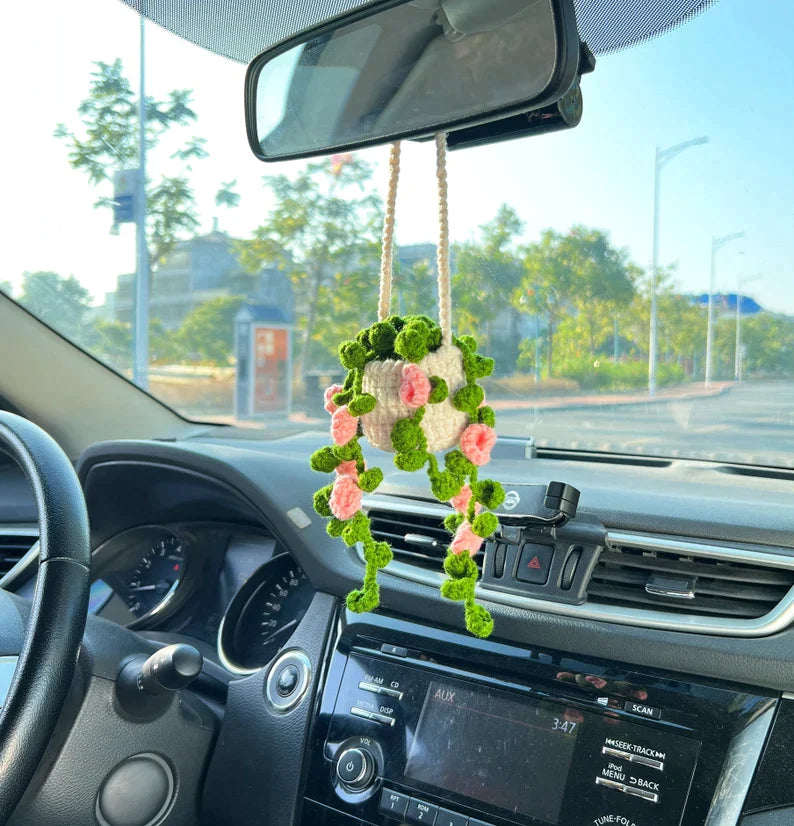 Hanging Crochet Succulent