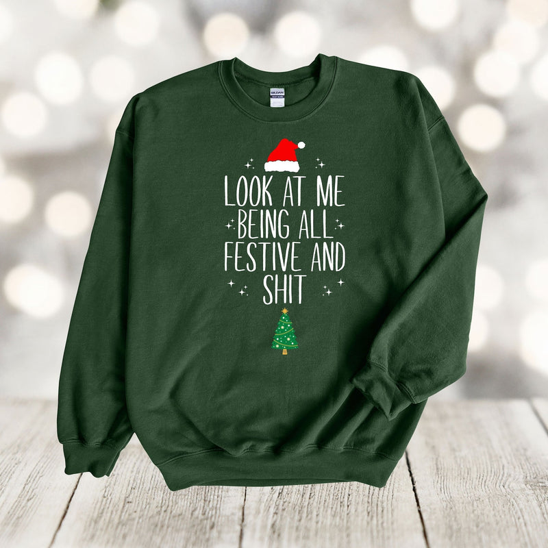 Festive And Sh*t Christmas Sweater