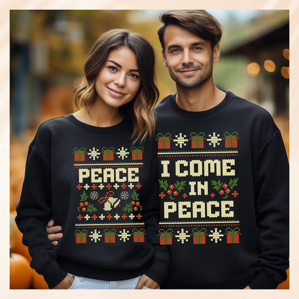 I Came in Peace Couples Sweatshirts Set