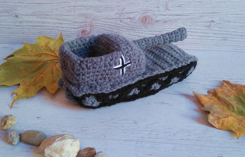 Crochet Tank Slippers