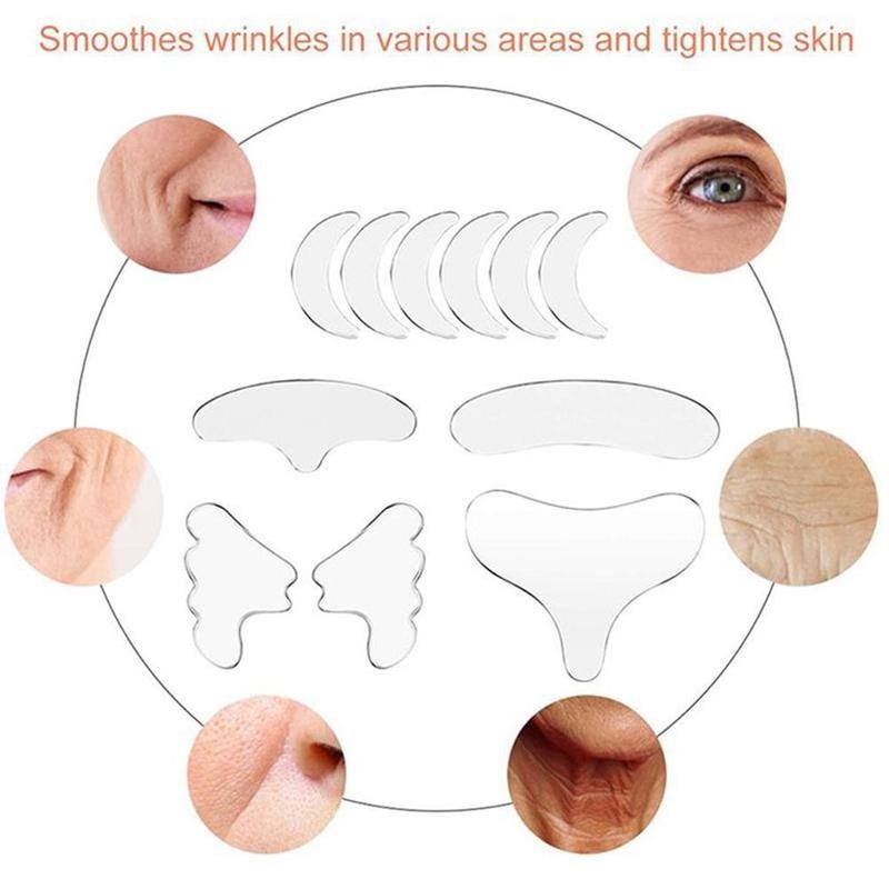 Reusable Silicone Anti-Wrinkle Patch (11Pcs)