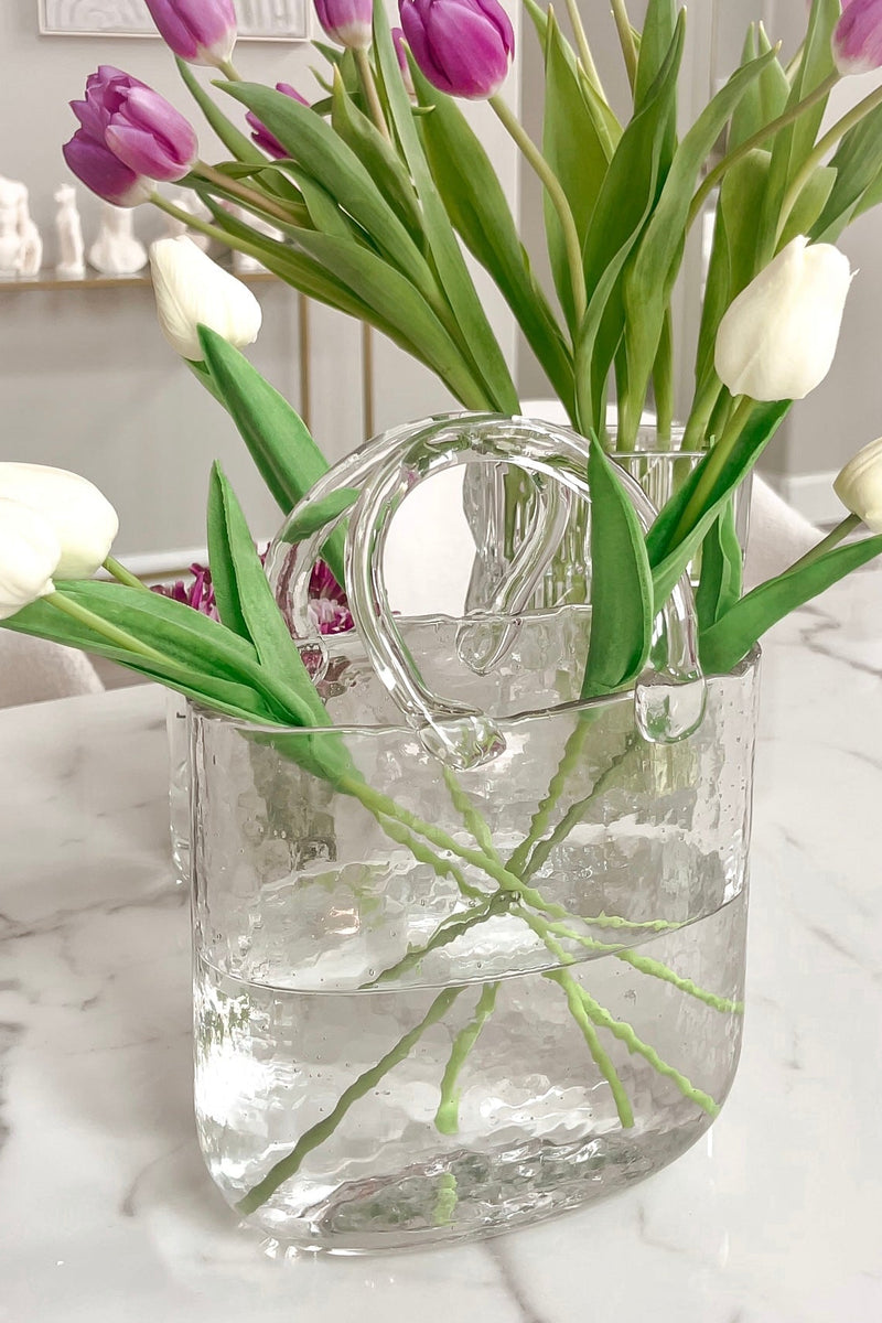 Glass Purse Vase