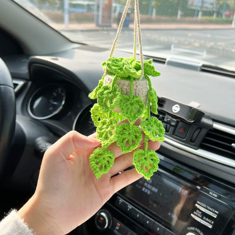 Hanging Crochet Succulent